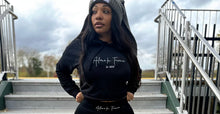 Load image into Gallery viewer, &quot;Women&#39;s&quot; Premium Crop Top Black Hoodie