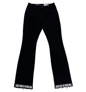 "RICK FLARED" BLACK JEANS