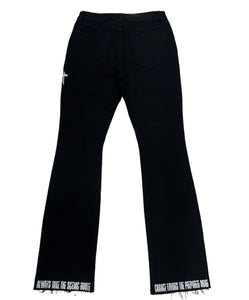 "RICK FLARED" BLACK JEANS